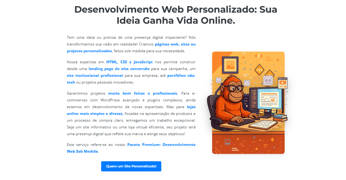 Ícone representando desenvolvimento de sites e landing pages