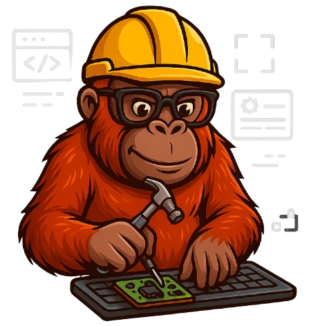 Mascote Tango construindo